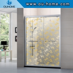 K02 Shower room glass with Explosion proof film