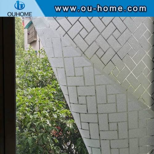 H082 Static cling privacy window film