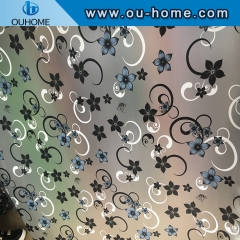 BT873 Frosted film stained glass window stickers safety film