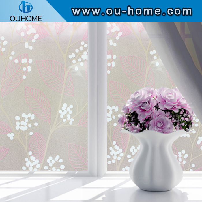 BT879 Frosted window privacy film self-adhesive PVC decorative film for glass