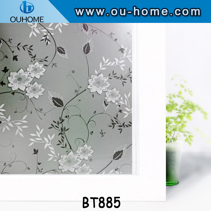 BT885 Colored window tint security film stained glass vinyl window film