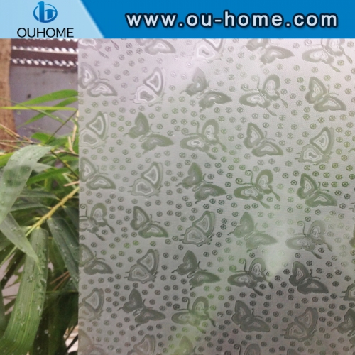 H2606 Butterfly embossed static window glass film