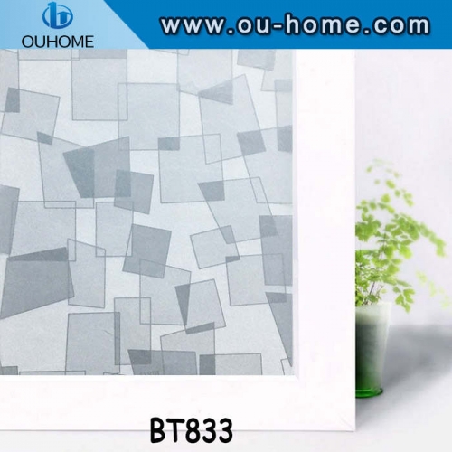 BT833 Irregular square frosted window film