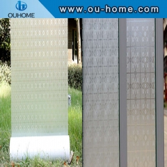 H9206 3D frosted embossing static cling window film